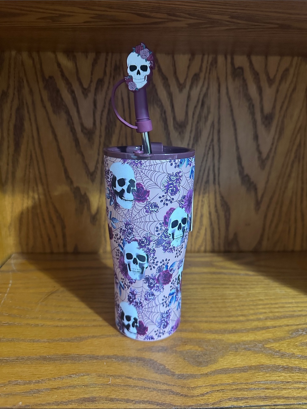 Halloween skull 20oz tumbler
